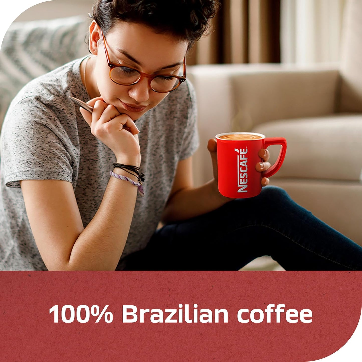 NESCAFÉ CLÁSICO Instant Coffee - Rich Brazilian Flavor | 7 Oz Jar for Quick Brews