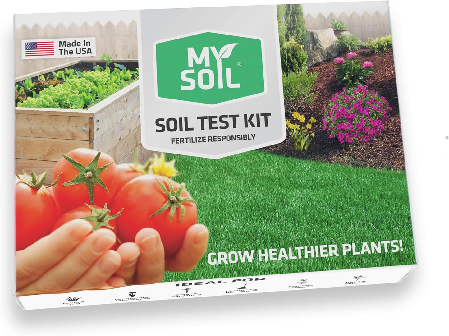 MySoil Soil Test Kit - Accurate Nutrient & pH Analysis for Lawn & Garden Success