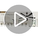 Fanbulous 52 Inch Ceiling Fan with Lights Black Remote & App Control