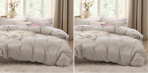 Bedsure Duvet Cover Set - Extra Soft Queen Size 3-Piece Bedding Set with Zipper Closure | Linen 90x90 Inches