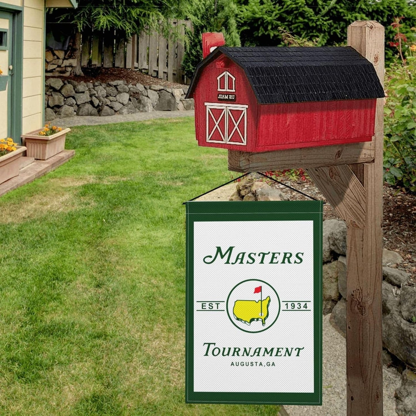 Masters Garden Flag - 12x18 Inch National Golf Design for Home Decor