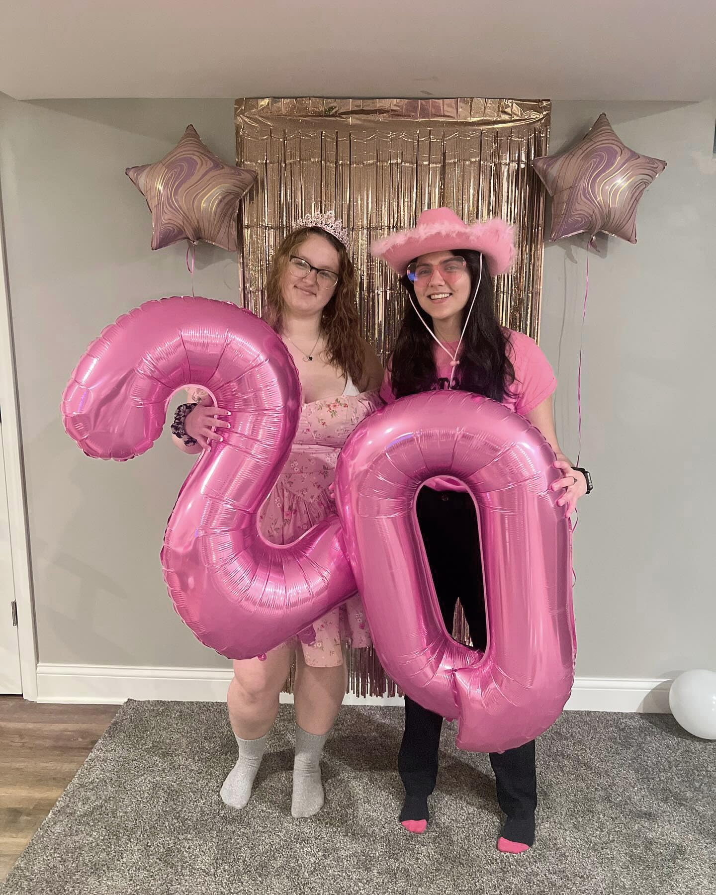 Pearlescent Pink 2 Balloon, Number Balloons 40 Inch, 2nd Balloon Number Birthday Decorations, Second Two Birthday Party Supplies, Number 2 Balloon