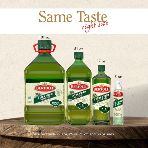 Bertolli Extra Virgin Olive Oil - Premium Quality, 17 oz Bottle for Cooking & Dressing
