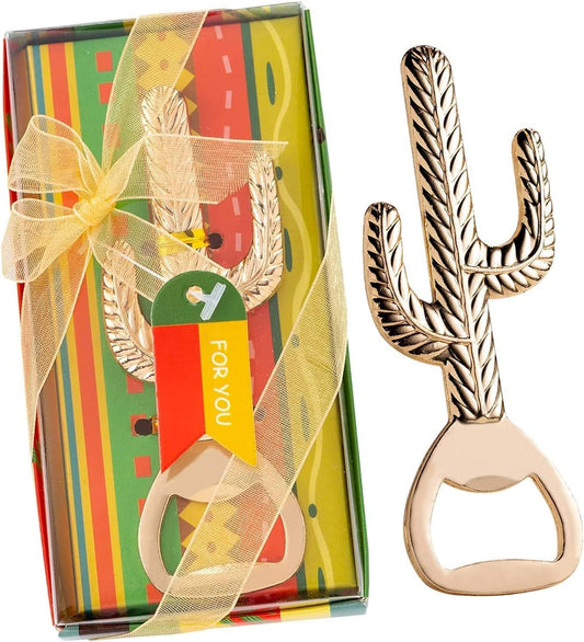 50Pieces/Packs Cactus Bottle Opener for Mexican Theme Wedding/Bridal Shower/Birthday/Baby Shower/Fiesta Party Favors,Gifts,Decorations or Souvenirs for Guests, Mexico Centerpieces for tables