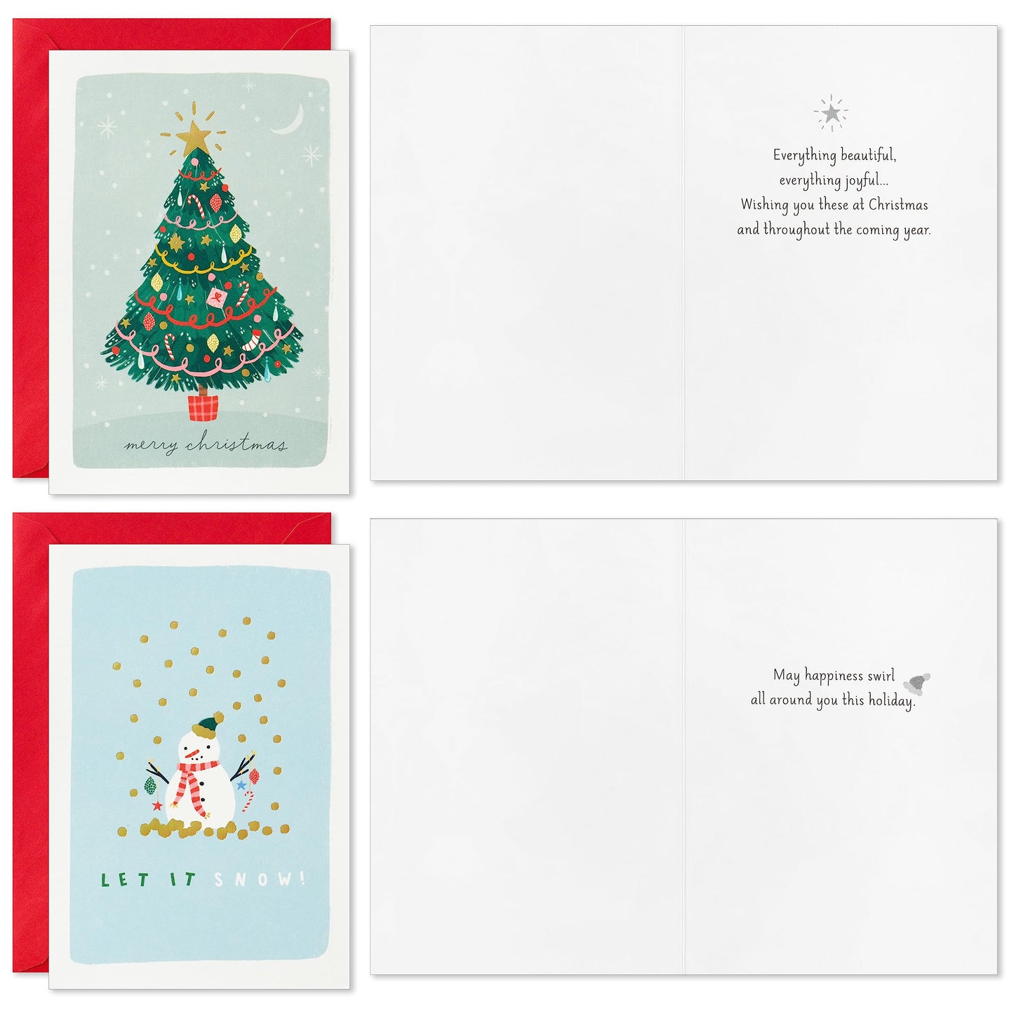 Hallmark Cute Boxed Christmas Card Assortment (24 Cards and Envelopes)