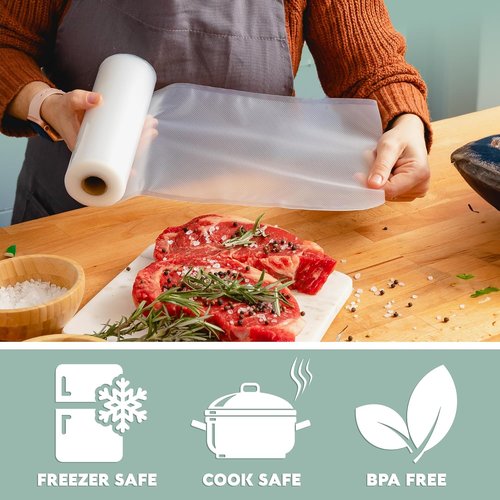 Avid Armor Vacuum Sealer Bags & Rolls - Heavy Duty, BPA-Free Food Storage Solutions | 20 Pint, 30 Quart, 2 Rolls (11"x20ft), 1 Roll (8"x20ft)
