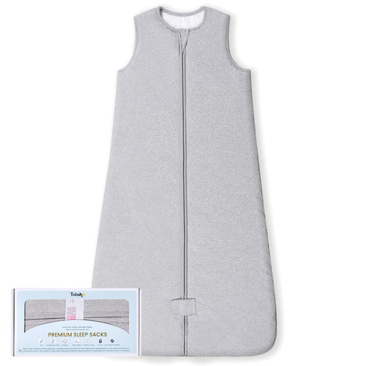 TotAha Toddler Sleep Sack 1.0 TOG for 2T-3T-4T, Soft Wearable Blanket Baby Sleep Bag with 2-Way Safe Zippers,Fluffy Extra Large Sleeping Sacks, Grey