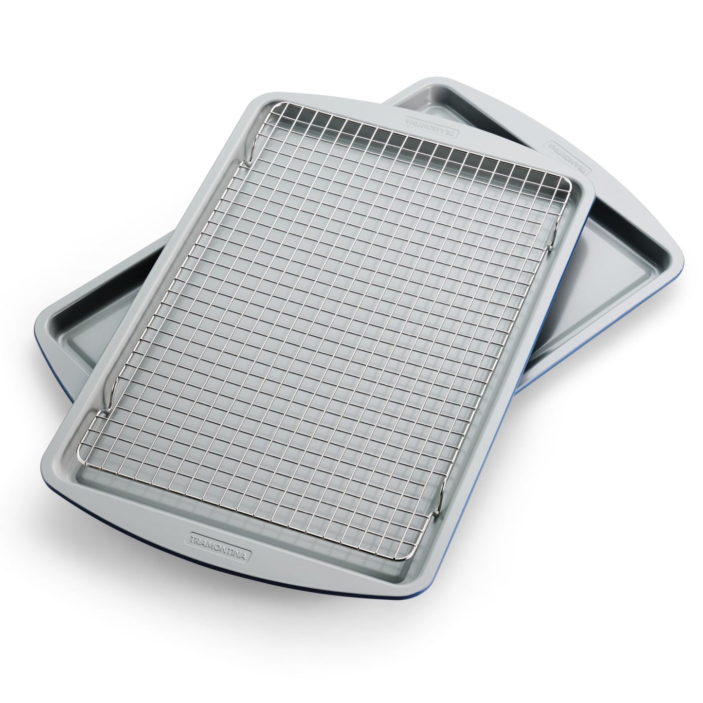 Tramontina Rise 8-Piece Ceramic Baking Pans Set, Non stick Essential Bakeware for Cookies, Loafs, Cakes, Brownies and Muffins