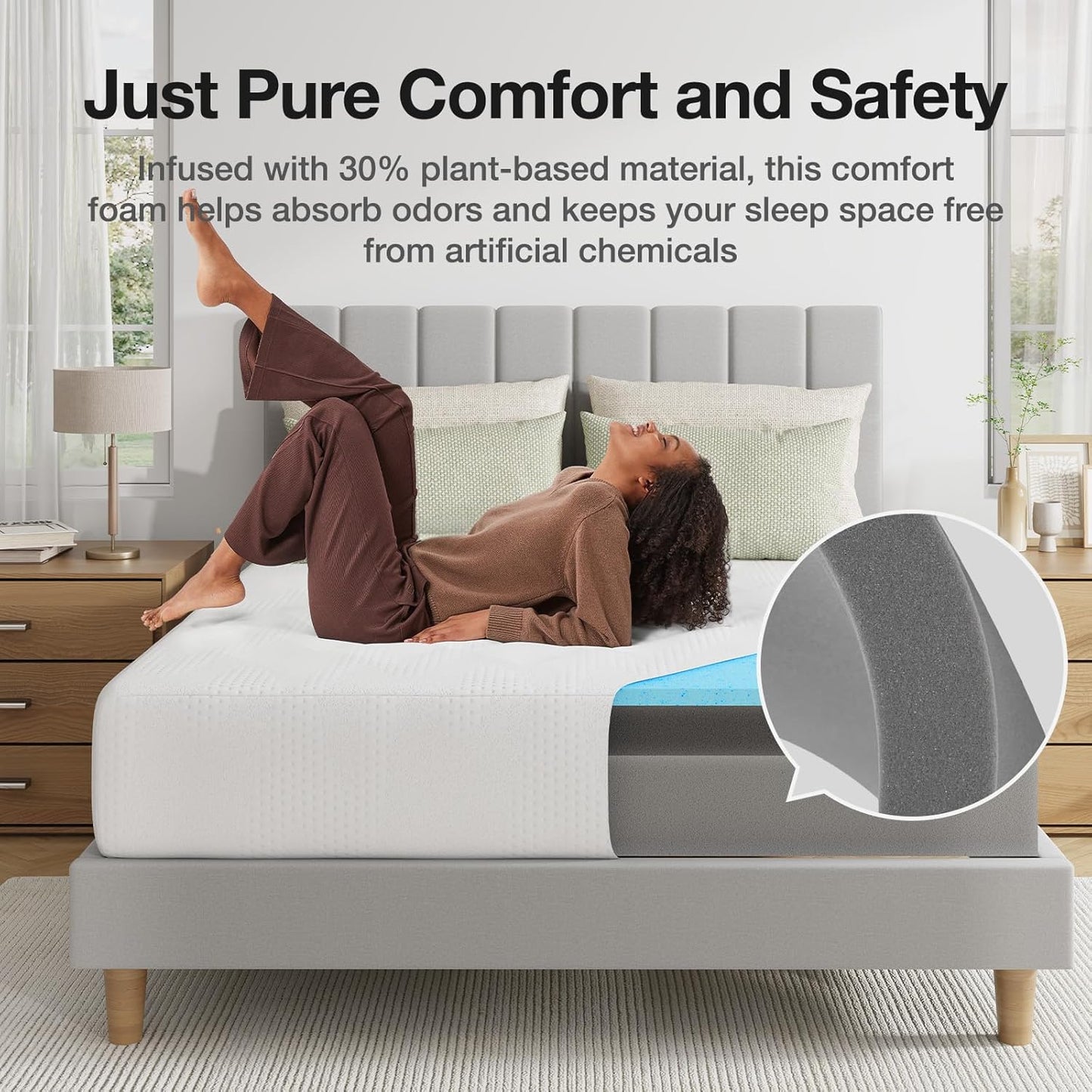 Novilla Twin Mattress - 10 Inch Gel Memory Foam for Cooling Sleep & Pressure Relief | CertiPUR-US Certified