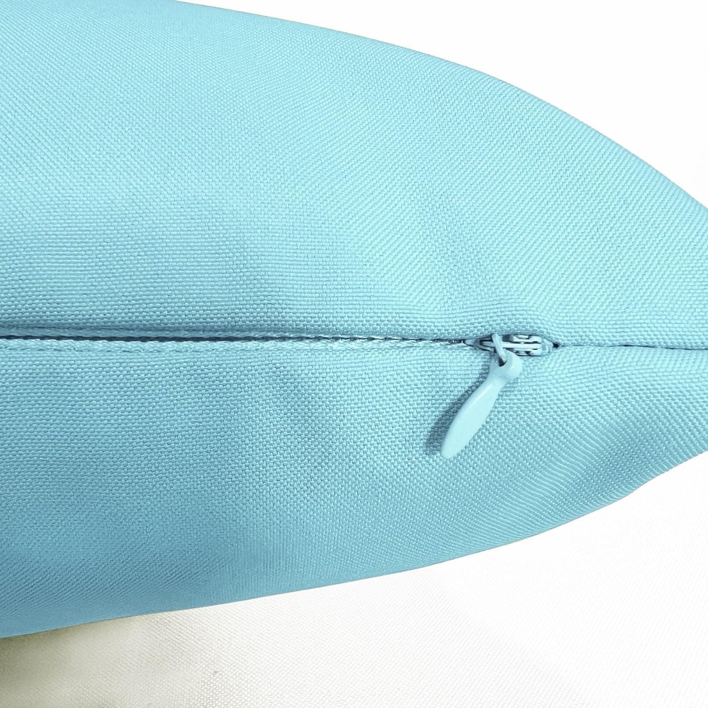 VAKADO Outdoor Waterproof Throw Pillow Covers - Set of 2 Decorative Aqua Cushion Cases | 18"x18" for Patio & Garden
