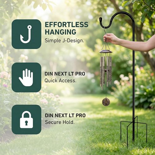 Heavy Duty Metal Garden Flag Stand by [Brand Name] - 42 Inch Weatherproof Yard Flag Pole Holder for Outdoor Decor (Black)
