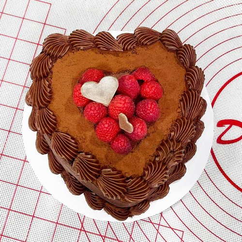 Fat Daddio's Heart Cake Pan - Anodized Aluminum, 6 x 3 Inch for Perfect Baking Results