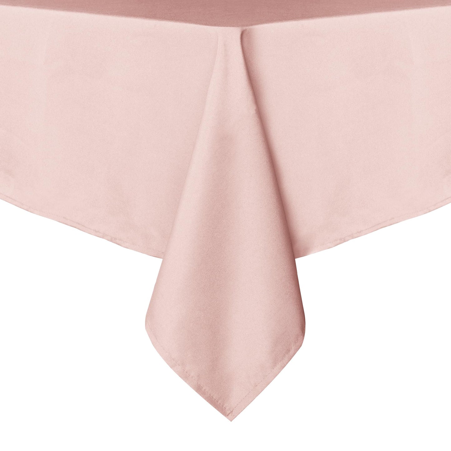 sancua Rectangle Tablecloth - 60 x 84 Inch - Stain and Wrinkle Resistant Washable Polyester Table Cloth, Decorative Fabric Table Cover for Dining Tables, Buffet Parties and Camping, Blush