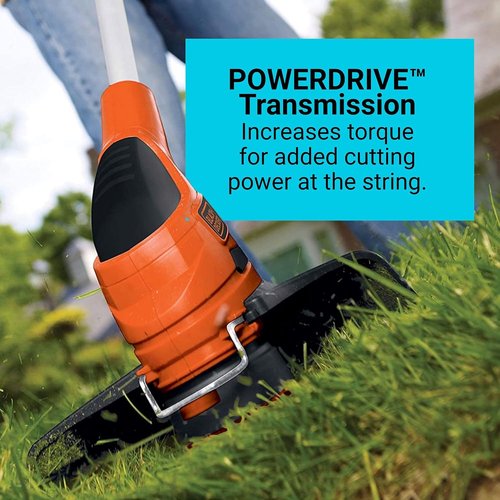 BLACK+DECKER 3-in-1 Cordless Lawn Mower Combo - Includes (2) Batteries & Charger, Adjustable Length & Height, 12-Inch Trimmer