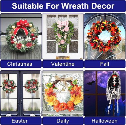 Bntuk Suction Cup Hooks - Durable Wreath Hangers for Doors & Windows | 2 Pack, Black