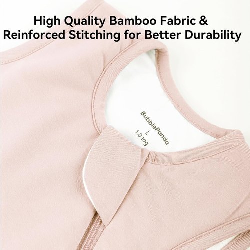 BubblePanda Bamboo Sleep Sack - Soft & Warm 2.5 Tog Quilted Baby Blanket | 6-12 Months