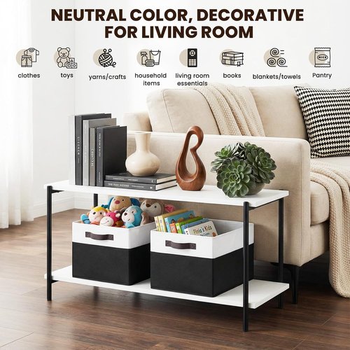 Criusia Large Storage Bins - 4 Pack Collapsible Fabric Organizers for Clothes, Blankets & Towels