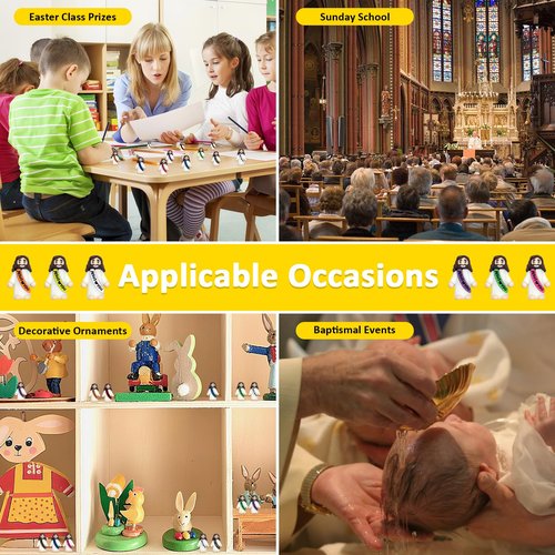 110 PCS Little Jesus Figures Bulk - Mini Jesus Loves You Figurines, Pocket Rubber Jesus Toys for Hide & Seek, Easter Egg Fillers, Sunday School Baptism Gifts & Religious Party Favors (11 Colors)