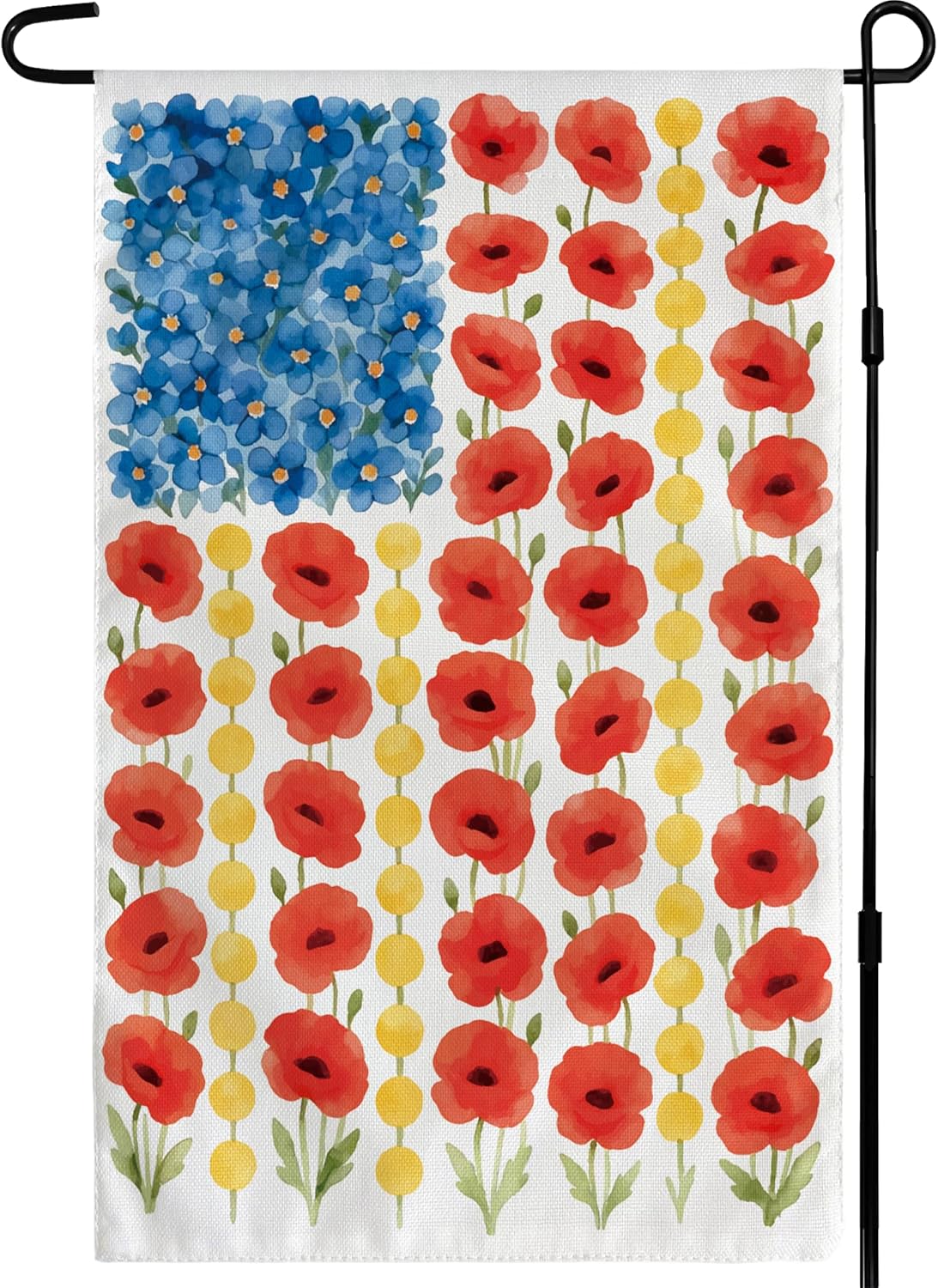 Memorial Day Decorations - Double-Sided 12x18 Inch Spring Garden Flag | Patriotic American Flag for Outdoor 4th of July Celebrations