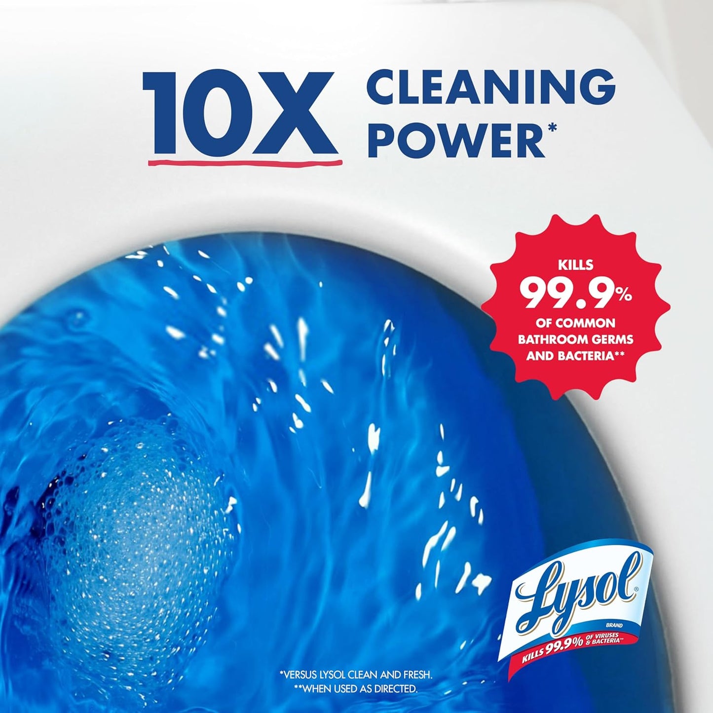 Lysol Toilet Bowl Cleaner - Max Strength Clinging Gel for Instant Stain Removal | 24 oz (9 ct)
