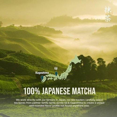 Jade Leaf Matcha Organic Ceremonial Grade Green Tea Powder - 100% Pure Japanese First Harvest, 30g Tin