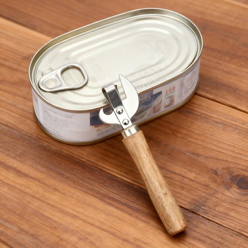 Hbrjtds Stainless Steel Japanese Can Opener Manual, Old Fashioned Vintage Style Handheld Tool for Kitchen & Camping, Small & Efficient Abridor de Latas Manual