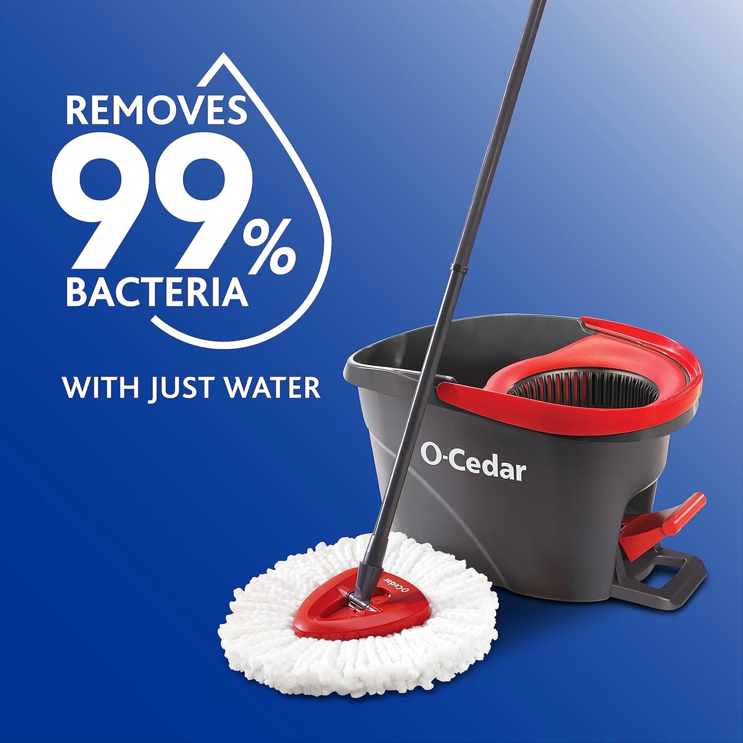 O-Cedar EasyWring Mop Head Refill - Pack of 3 for Effortless Cleaning | Compatible with EasyWring System