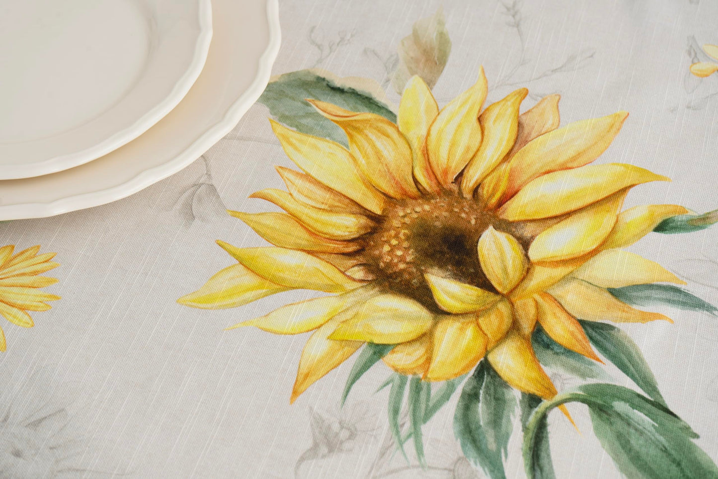 Maison d' Hermine Table Cloth Rectangle Table 100% Cotton 60 x 90 Inches Tablecloth Reusable Decorative for Dining Kitchen Room Farmhouse Home Gifts for Mothers Day Spring Summer - Candice