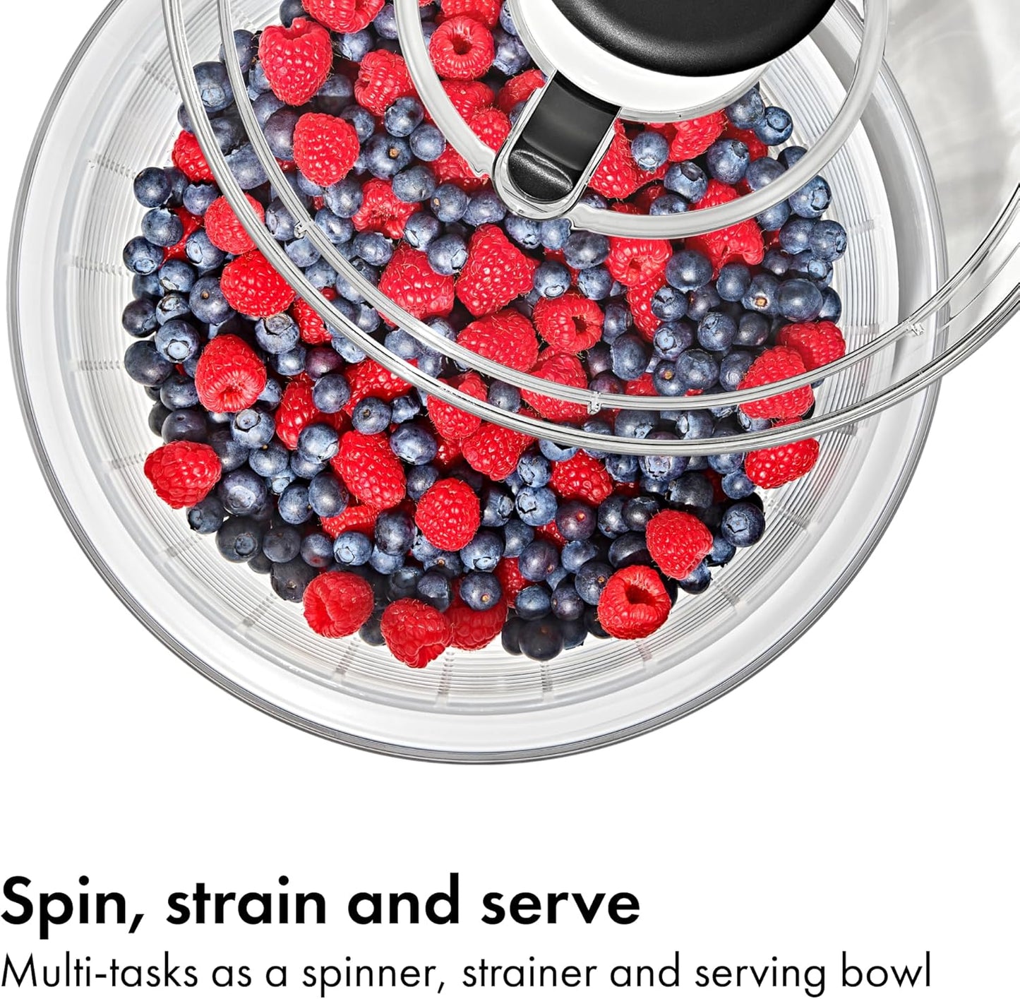 OXO Good Grips Salad Spinner - Efficient Lettuce & Fruit Washer | 6.22 Quart Capacity for Easy Cleaning