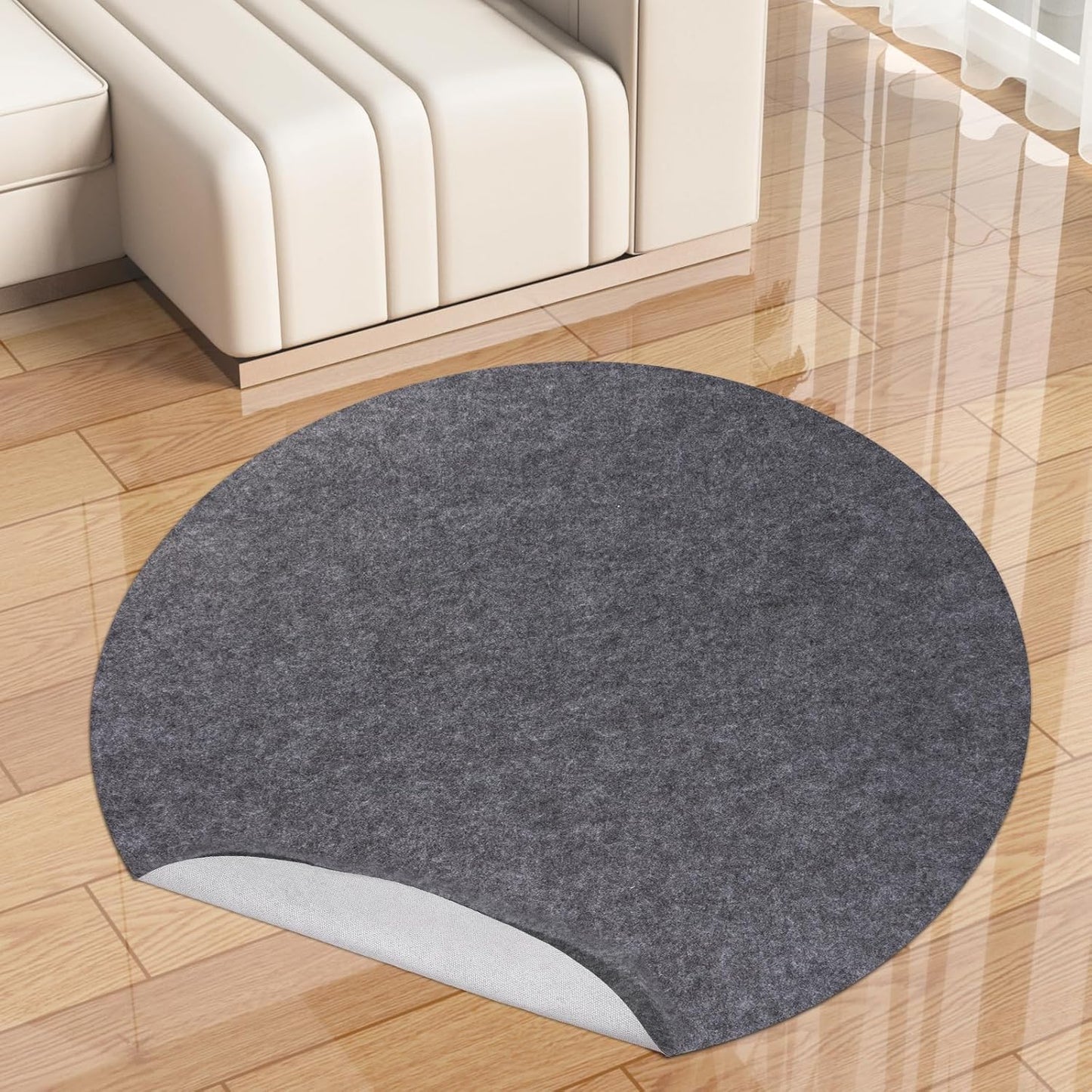 Skiennix Non-Slip Rug Pad - Waterproof 3 Ft Extra Large Area Rug Protector for All Floors