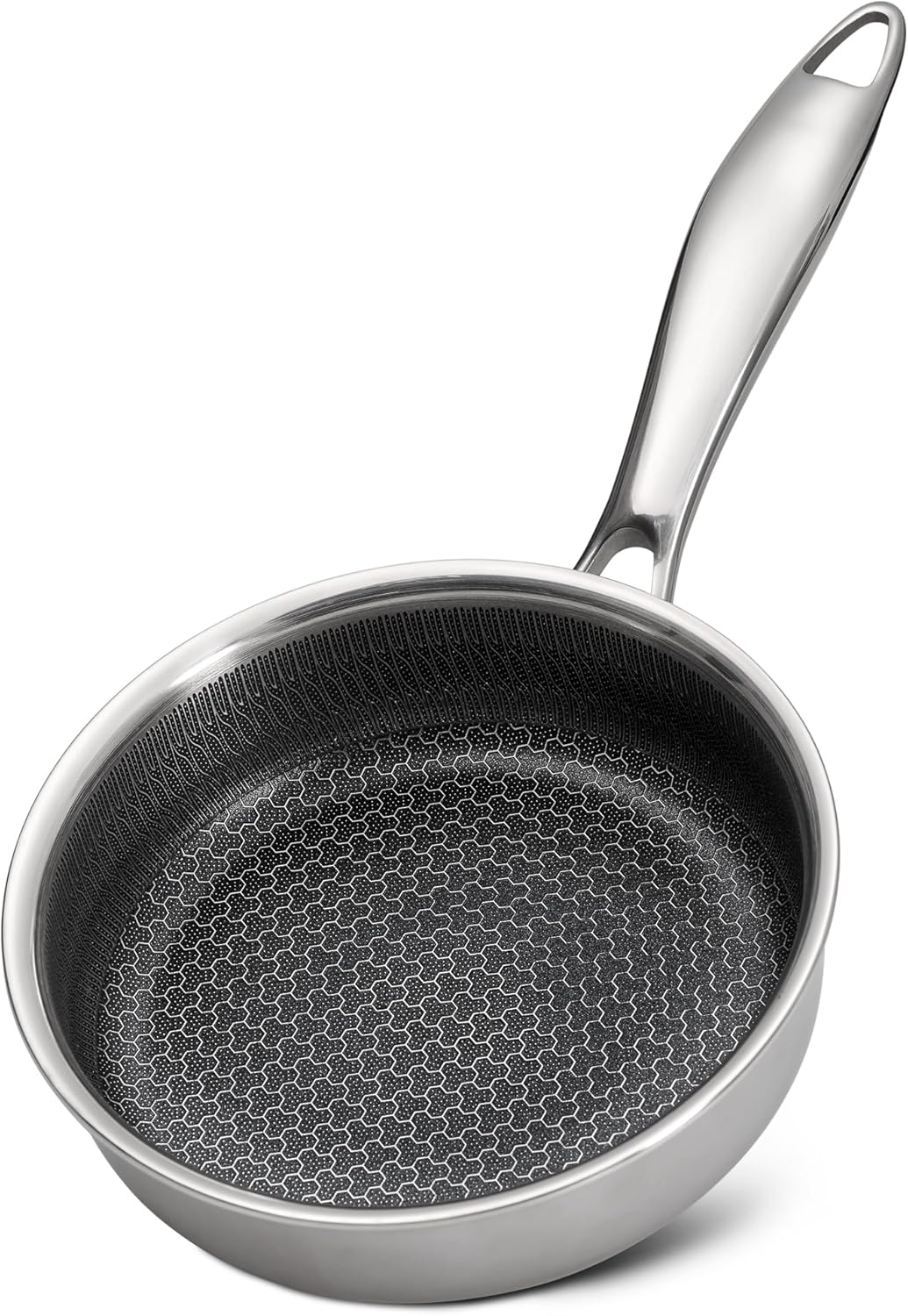 Stainless Steel Frying Pan - 6-Inch Tri-Ply Design for Controlled Cooking | Induction Compatible