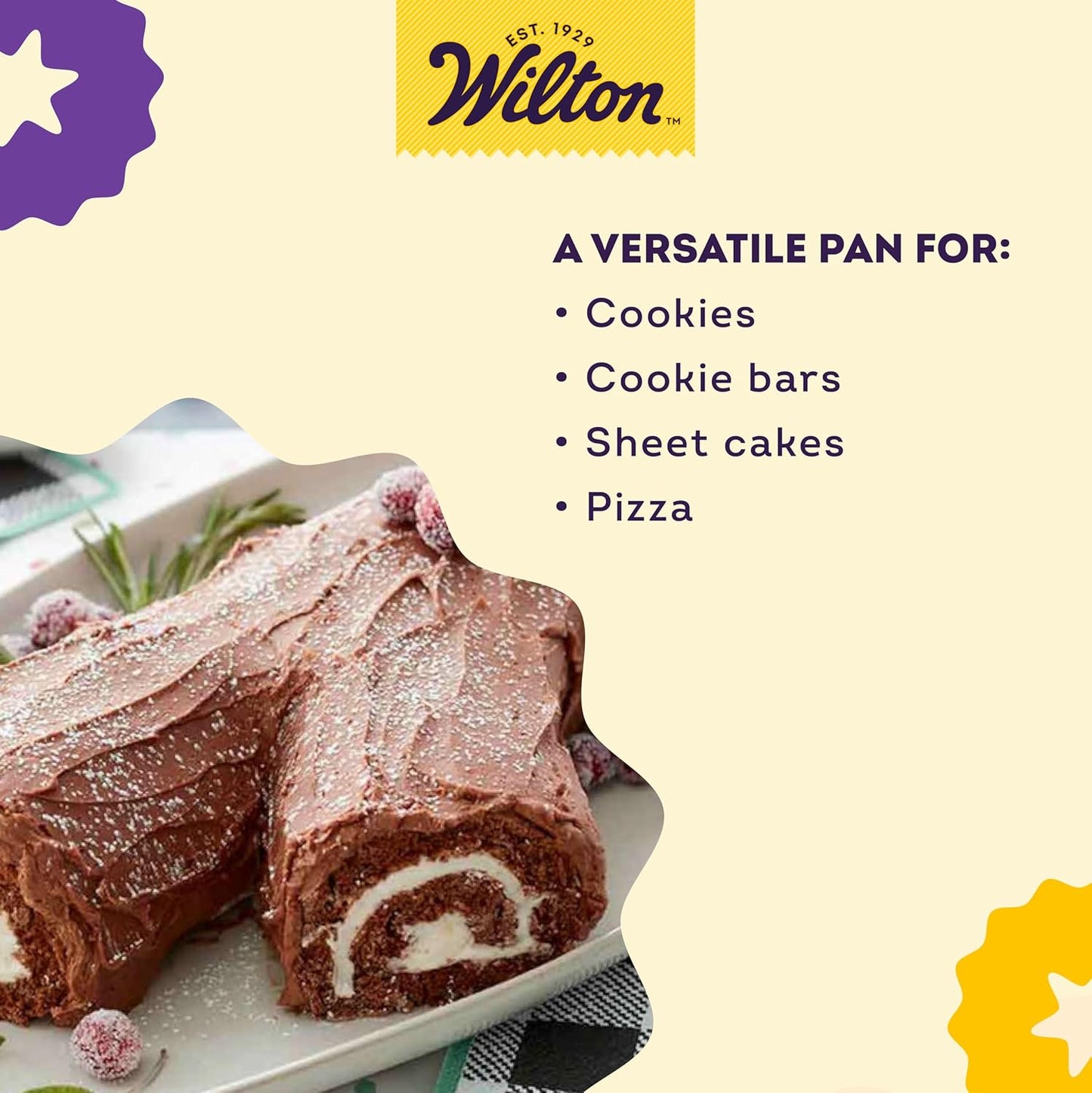 Wilton Performance Pans Jelly Roll Pan - Perfect for Baking Sponge Cakes & Cookies | 10.5 x 15.5-Inch Aluminum