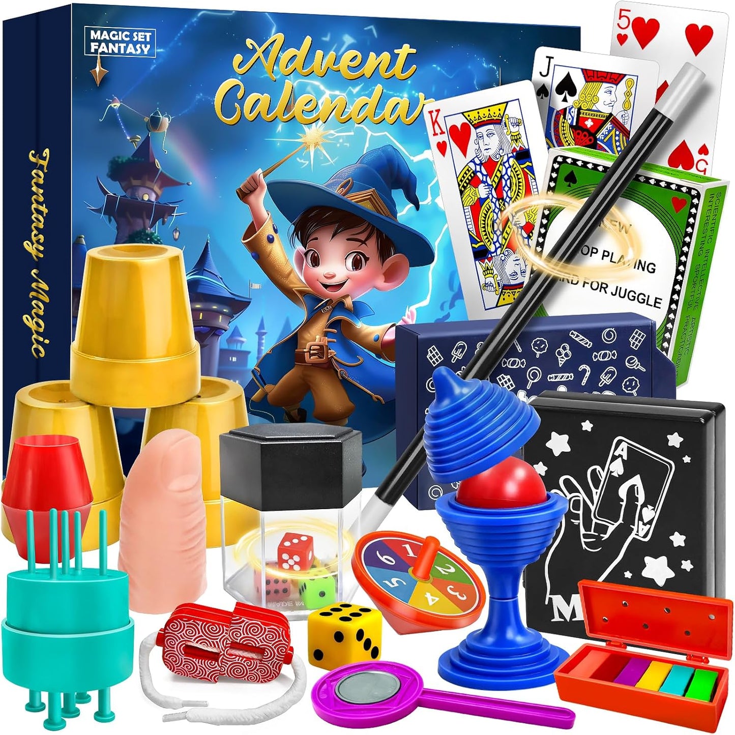 Magic Set Tricks Advent Calendar 2025 - Engaging STEM Toys for Kids Aged 8-12 | Perfect Christmas Gift