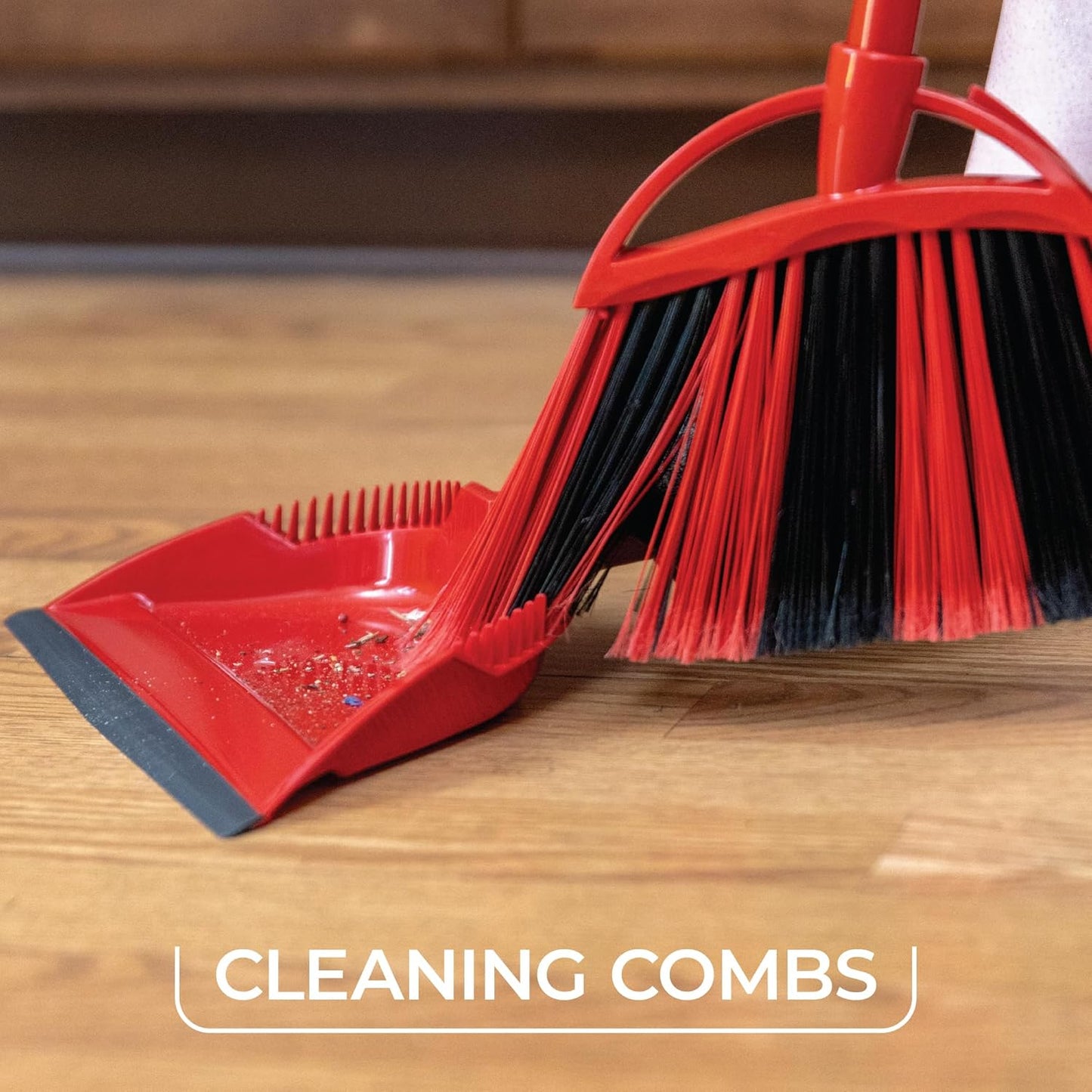 O-Cedar One Sweep Broom - Lightweight Step-On Dustpan for Effortless Cleaning | Ideal for Pet Owners