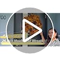Presentastic 26-Inch Fall Wreath with Lights for Front Door & Wall Decor