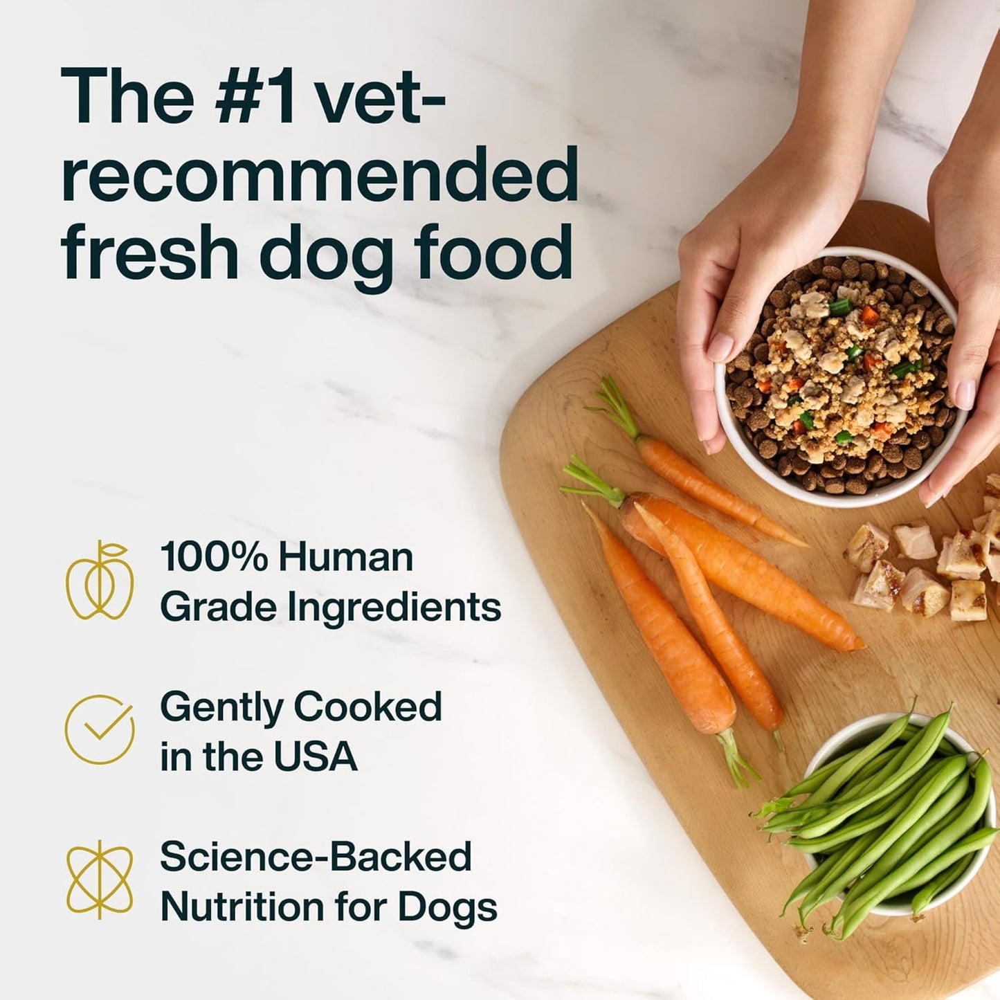 JustFoodForDogs JustFresh Boost Dog Food Toppers - Sensitive Skin & Immune Support, 8 oz Pouches | 8 Pack