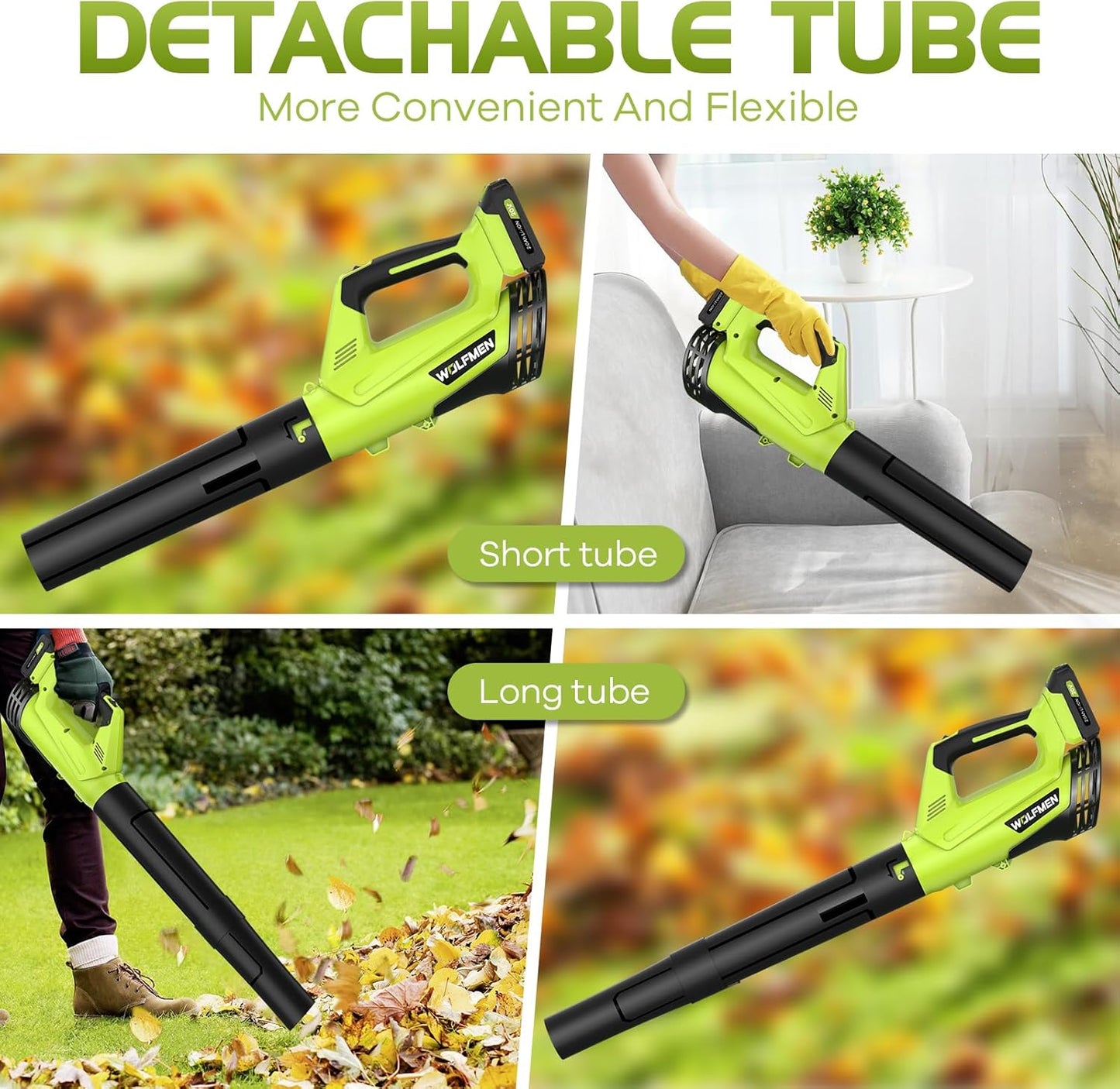 Skiennix Electric Cordless Leaf Blower - Lightweight with 2 Batteries & Charger | 2 Speed Modes for Easy Patio Cleaning