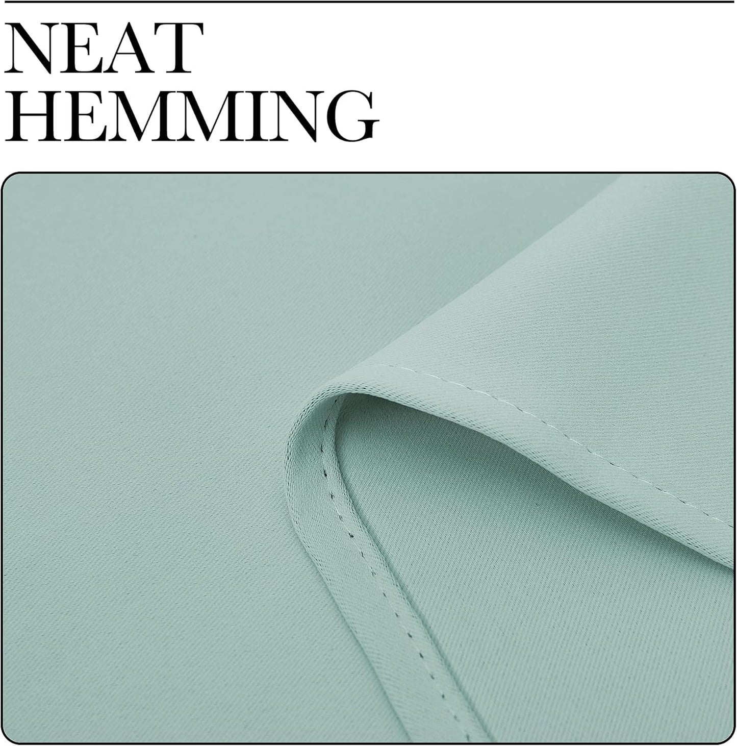 NICETOWN Aqua Blue Room Darkening Curtains - Thermal Insulated Grommet Drapes (Set of 2, 42" x 50")