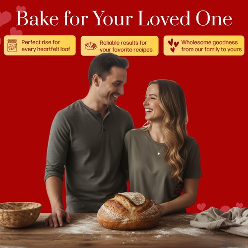 Gluten Free Sourdough Starter - 100+ Year Old Dehydrated Heirloom Style Sourdough Starter Kit for Sourdough Bread, Pizza, Buns, Pancakes, Muffins | Easy to Use | Beginner Friendly