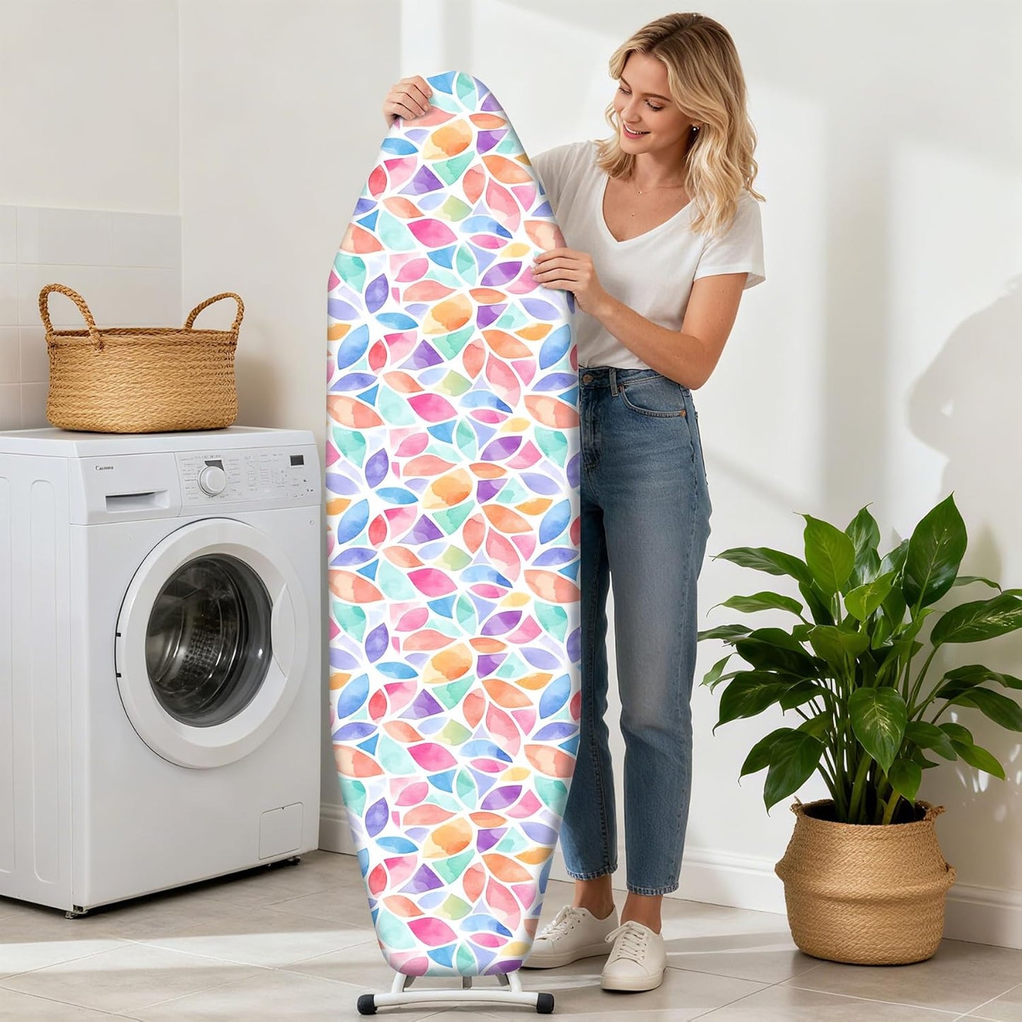 Regine Switzerland Ironing Board Cover - Heavy Duty Non-Slip Design with Thick Padding | 15"x54" Standard Size