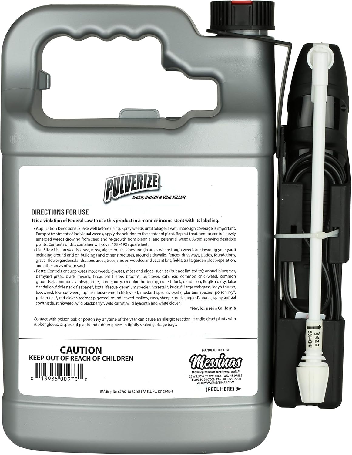 Pulverize Weed Killer - Ready to Use Brush & Vine Formula | Clear 128 oz