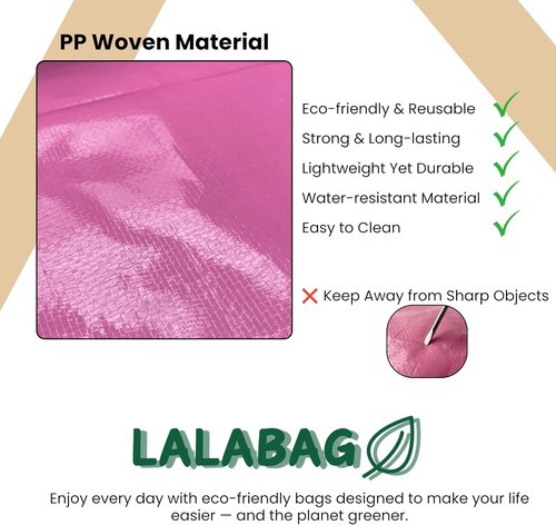 6-Pack Extra Large Moving Bags by [Brand Name] - Heavy Duty, Water-Resistant Storage Totes with Backpack Straps & Side Handles (Pink)