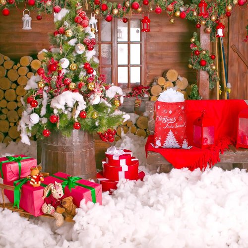 Fovths Christmas Fake Snow Decor - Fluffy Artificial Clouds for Indoor Displays | 70 Ounce/2000g