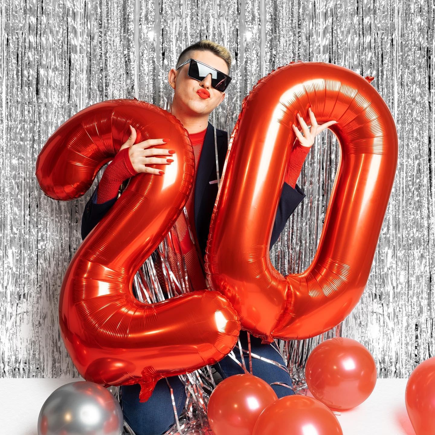 Red Number 14 Balloon - 40 Inch Birthday Decoration for 14th Birthday Parties | Ideal for Boys & Girls