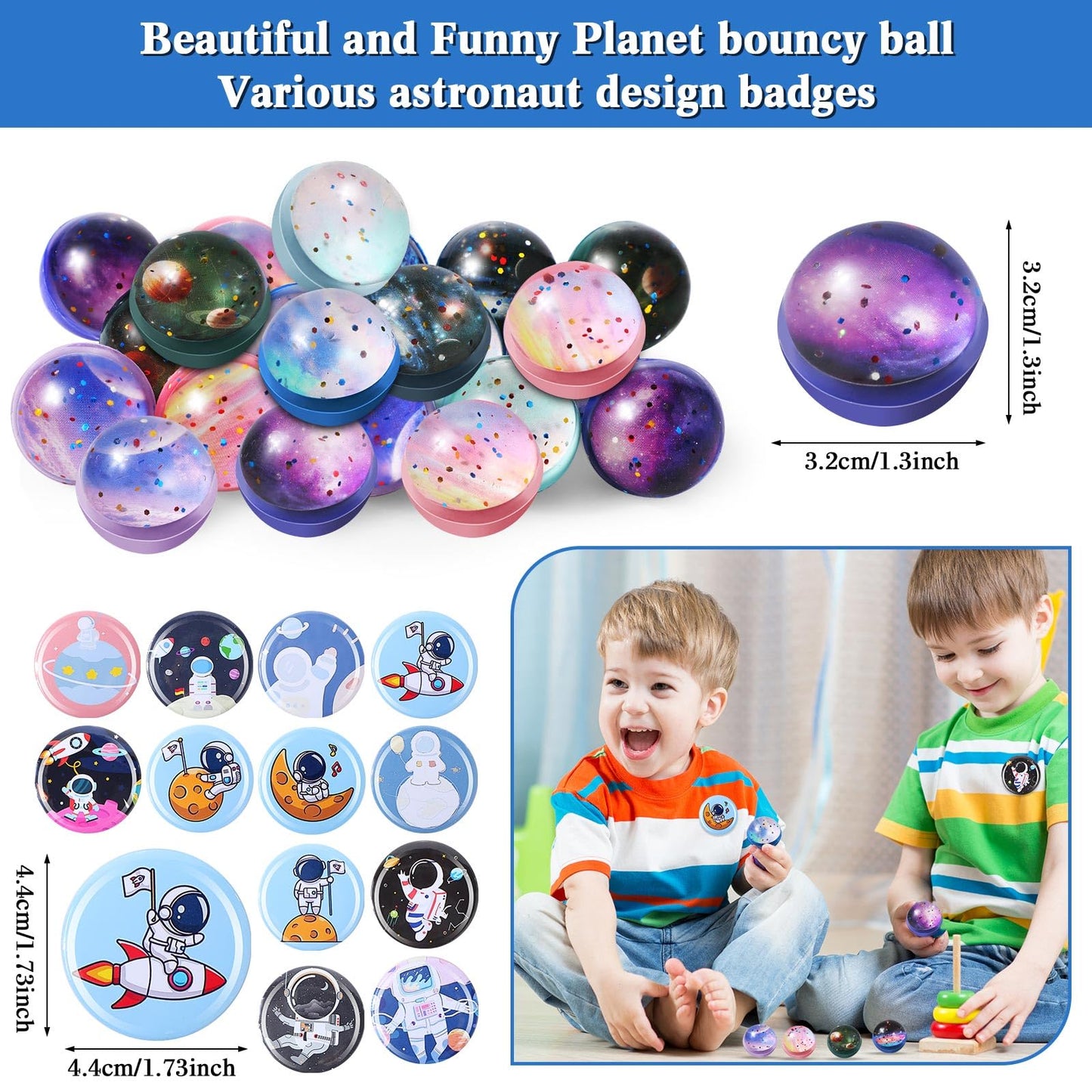 Syhood 211 Pcs Space Party Favors with Gift Cup Space Tattoos Slap Bracelet Astronaut Straw Pendants Badges Stamp Keychains Bouncy Ball Thank You Cards for Space Galaxy Kid Birthday Party Supplies