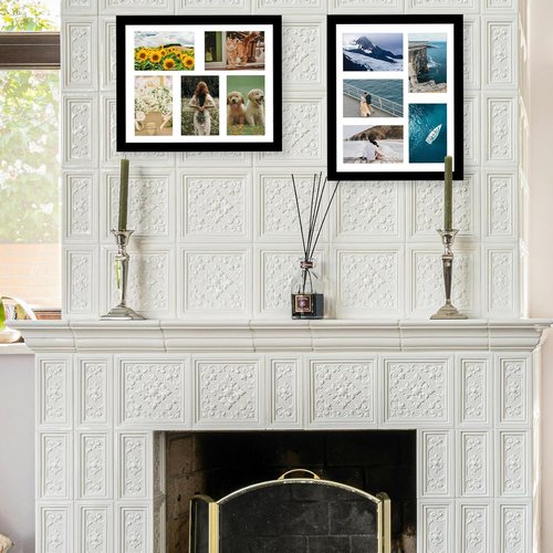 JCJMY 11x14 Picture Frame - Stylish 5-Opening Collage Frame for 4x6 Photos | Lightweight Black Design