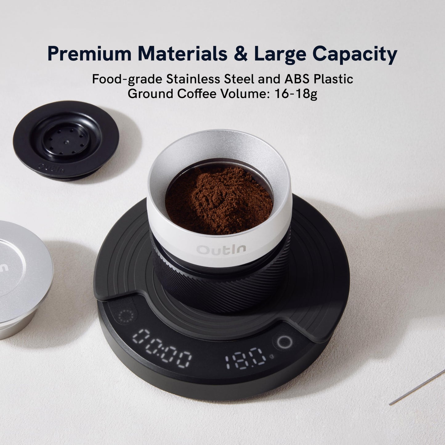 OutIn Nano Espresso Accessories Kit, Basket Plus, double shot