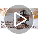 Mr.Winder Vintage Sewing Machine Music Box - Fur Elise Mechanical Wind-Up Gift