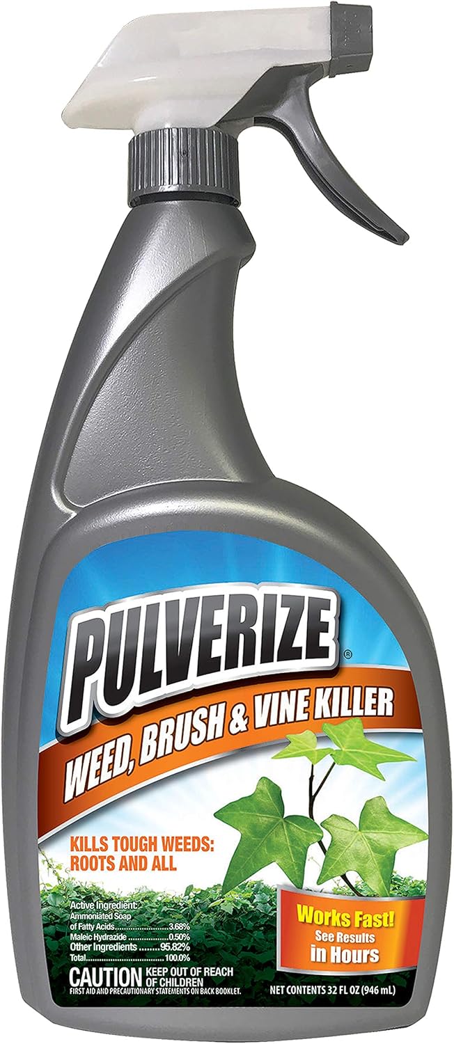 Messina Wildlife Weed & Brush Killer Spray - Fast Acting, Non-Staining Formula | 32 Ounce Trigger Bottle
