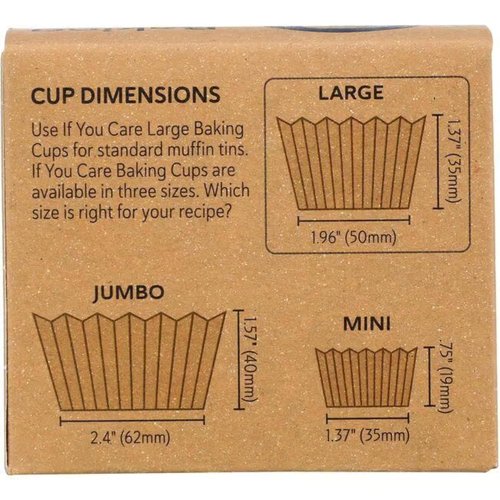 If You Care Baking Cups - Large Size, 60 Count | Eco-Friendly & Biodegradable